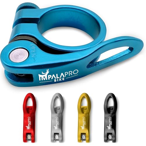Impalapro Blau 31,8mm Fahrrad Sattelklemme Schnellspanner