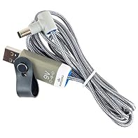 myVolts Ripcord USB to 9V DC power cable is compatible with Korg Volca Bass Bass synth and lets you power the device from a USB port Works with any USB port - laptop, phone charger, desktop PC, or even a mobile USB battery! It takes the 5V from a USB...