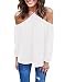 Vemvan Women's Spaghetti Halter Off The Shoulder Blouse Long Sleeve Shirt Tops