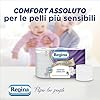 Regina Sensation - 42 Rotoli di Carta Igienica, 160 Soffici Strappi a 3 Veli, Morbida e Resistente, Con Estratto Naturale di Cotone, 60% Plastica Riciclata