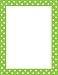 Teacher Created Resources Lime Polka Dot Computer Paper (4765)