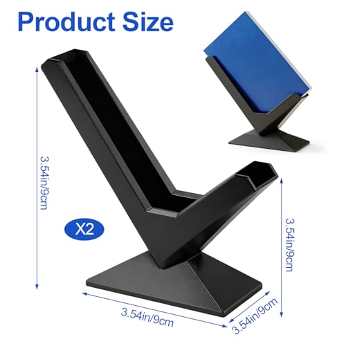 2-teiliges Visitenkartenbox Büro Visitenkartenhalter eleganter schwarzer minimalistischer Visitenkartenständer Visitenkarten Aufbewahrung modernes Flyerständer für Büros, Schreibtische Besprechungen