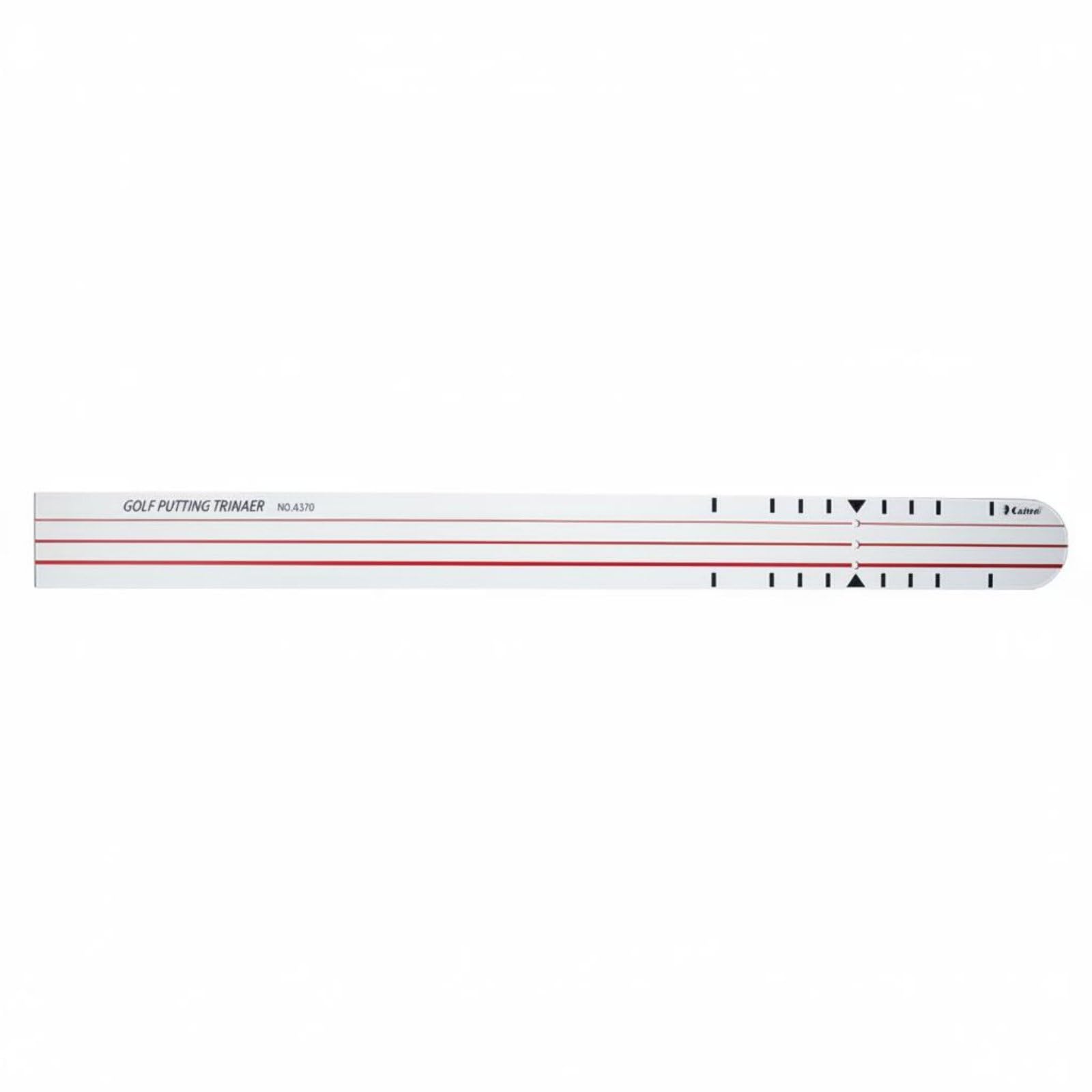 Golf Putting Guide Putt Ausrichtungshilfe Trainingslineal Puttlehre mit Doppelmodus für Langsame Und Schnelle Putts Aluminiumlegierung Stabiler Schlag, A370