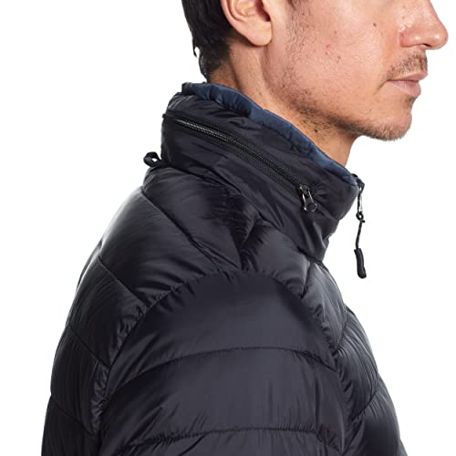 Weatherproof Mens Puffer Jackets - Packable Travel Neck Pillow Black Alternative Down Puffer Jacket Men (Black, M) #TOP3