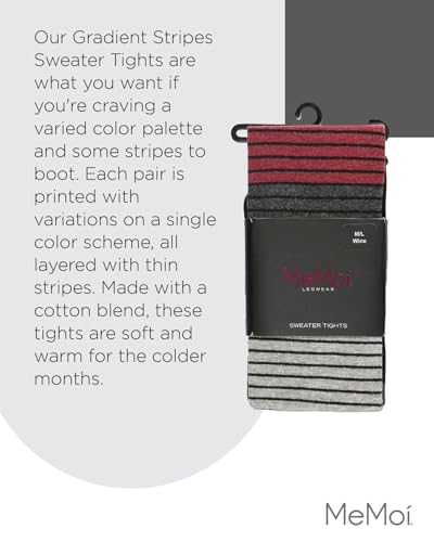 Image of MeMoi Gradient Stripes Sweater Tights