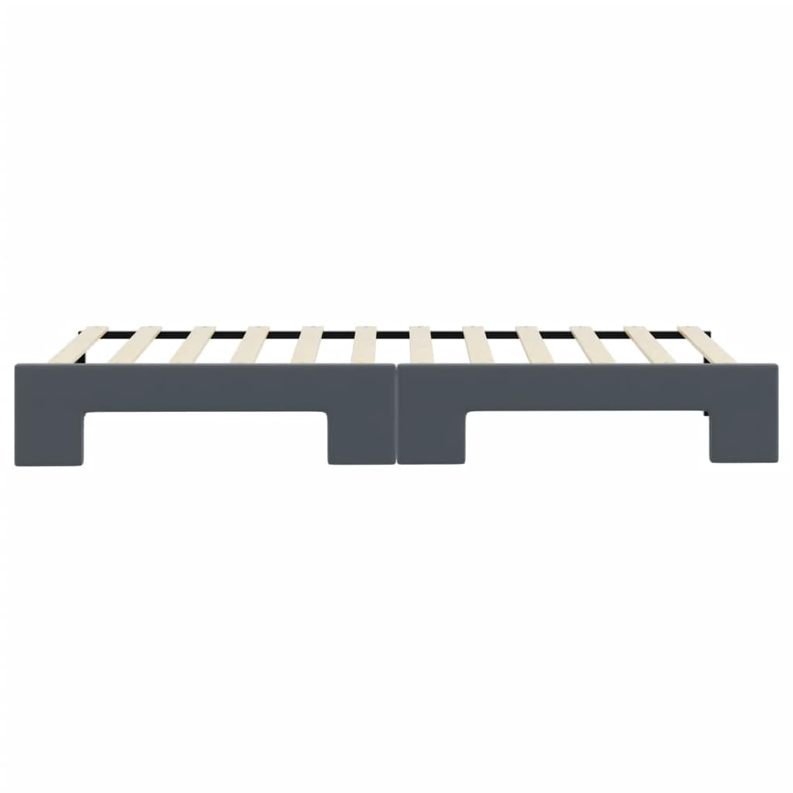 ATOMSTACK MAKER Divano letto pieghevole 2 in 1, divano quotidiano grigio scuro in velluto (223 x 90 x 68 cm), convertibile in letto matrimoniale (223 x 172,5 cm), struttura in legno e metallo, ideale