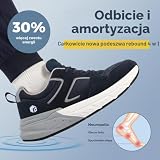 Buty do biegania FitVille Męskie trampki Extra Wide Trenerzy Oddychające buty sportowe Wygodne buty do chodzenia na zewnątrz dla szerokich stóp Granatowy 46 EU X_Szeroki