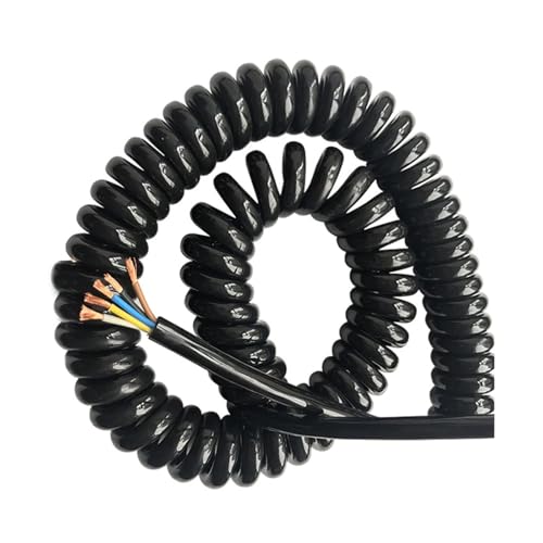 Câble en spirale PU de 5 conducteurs 2.5 mm² pour équipement mobile