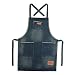VANTOO Unisex Distressed Chef Denim Apron Jean Apron with Pockets,Navy Blue