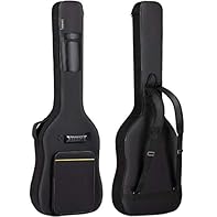 Lightweight Portable Electric Bass Guitar Gig Bag: bag dimension 48.8”x16.1”x2.3”, upper bout 14.2”, lower bout 16.1”, designed for 43 inch and full size 46 inch Electric Bass Guitar. Fits Precision and Jazz Bass Style Bass Guitars. 0.3inch/8mm Paddi...