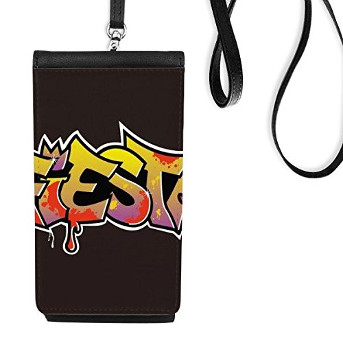 Sac téléphone portable pour festival et sorties street culture graffiti noir