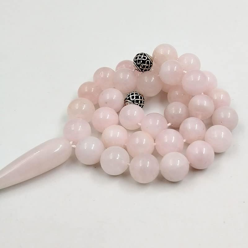 ALBASHAN Tasbih Natural pink quartz Muslim women rosary bead misbaha gemstone Bracelet islamic Jewelry