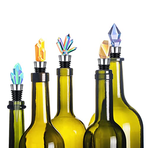 Honeydak 8 Pieces Metal Bottle Stopper Blank Stainless Steel Wine Bottle Stopper Kit Reusable Wine Saver Corks Hardware for Wedding Party Bar Turning - Thumbnail 4