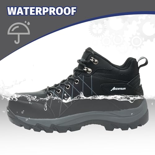 Steel Toe Boots for Men Waterproof Wide Width Slip Resistant Safety Toe Sneakers Puncture Proof Durable Construction Work Shoes for Outdoor Industrial Use2