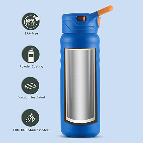 IDEUS Vacuum Insulated Water Bottle 710ml/24oz, Leak-Proof Stainless Steel Water Bottle, Double Wall Flask - Image 2