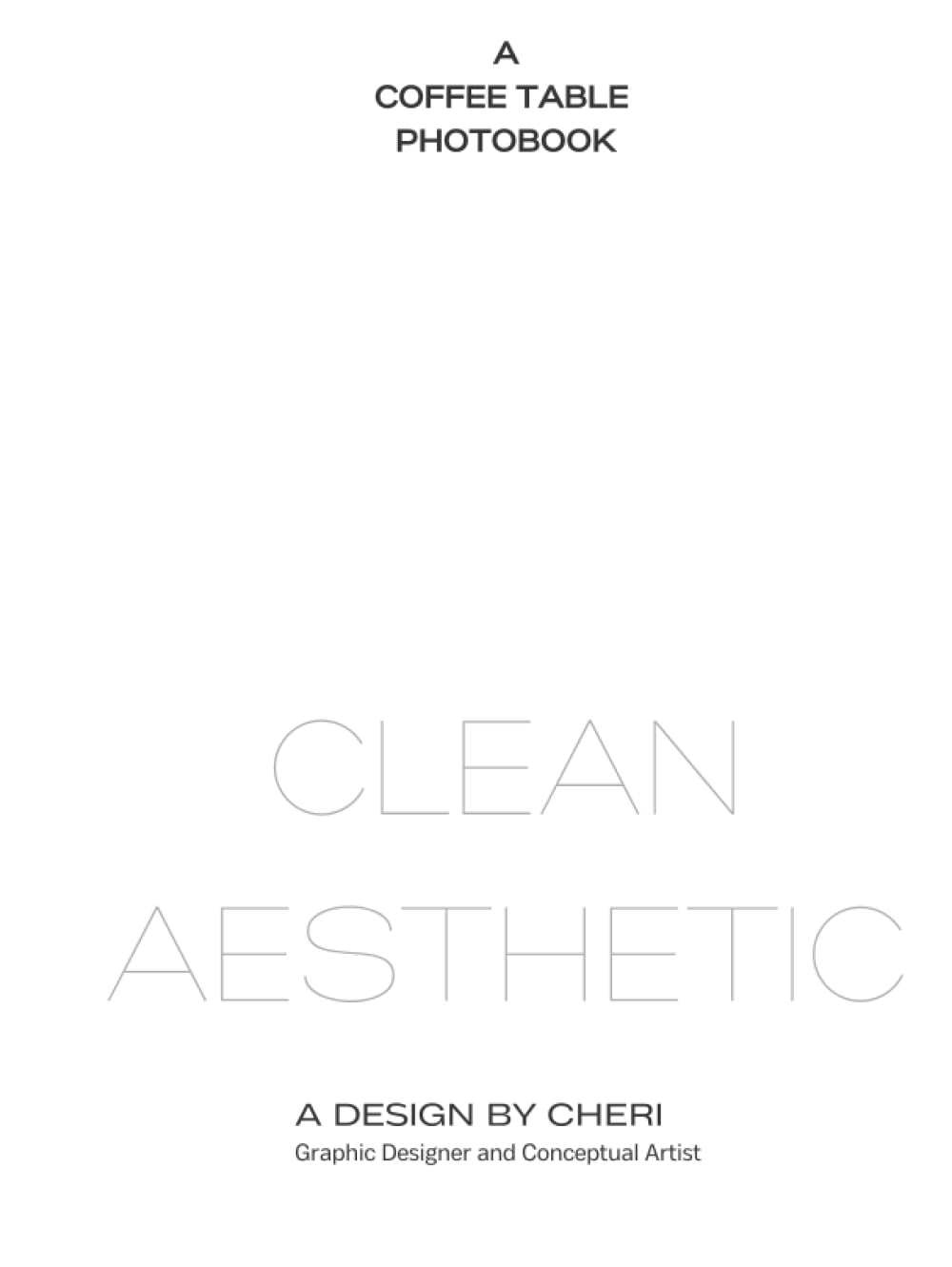 Livre de café esthétique blanc grand format couverture rigide photo