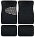 Auto Floor Mats, Black Carpet With Heal Pad, 4-Pc.
