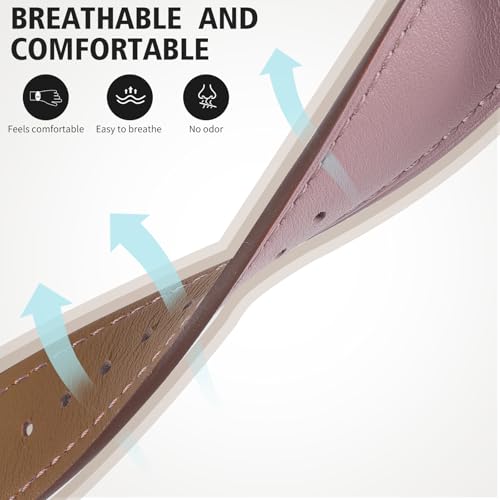 Italy Genuine Leather Watch Bands Men Women Compatible with Samsung Galaxy Watch Band, 20mm 22mm Lugs Watch Straps, Quick Release Wear-resistant Sweat-Resistant Smartwatch Replacement Strap