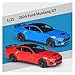 1 24 for Ford Mustang GT 2024 Alloy Car Diecast Toy Vehicles Car Model Miniature Scale Model Car Toy Collectibles Simulation Vehicle Playset(Blue)