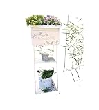 Cassetta postale Cassetta for la consegna delle lettere Cassetta postale in metallo con verniciatura a polvere Supporto for vasi da fiori Espositori decorativi a 2 livelli di grande capacità Classico