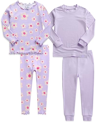 VAENAIT BABY 6M-12Y Kids Toddler Junior Girls Boys Soft Comfy Modal Tencel Sleepwear Pajamas 2pcs/4pcs Set