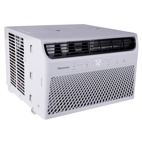 Hisense 350-sq ft Window Air Conditioner with Remote (115-Volt; 8000-BTU) 3 modes (Cooling, Fan, Dehumidifier), Wi-Fi enabled, Noise Level dB 53, ConnectLife App, AW0822CW1W (Renewed)