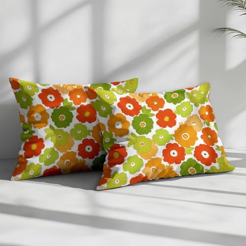 Housse de couette avec fermeture éclair pratique motif fleurs - 6