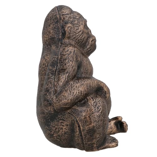 Statue Gorilla en fonte AB Tools : déco intérieure jungle moderne - 6