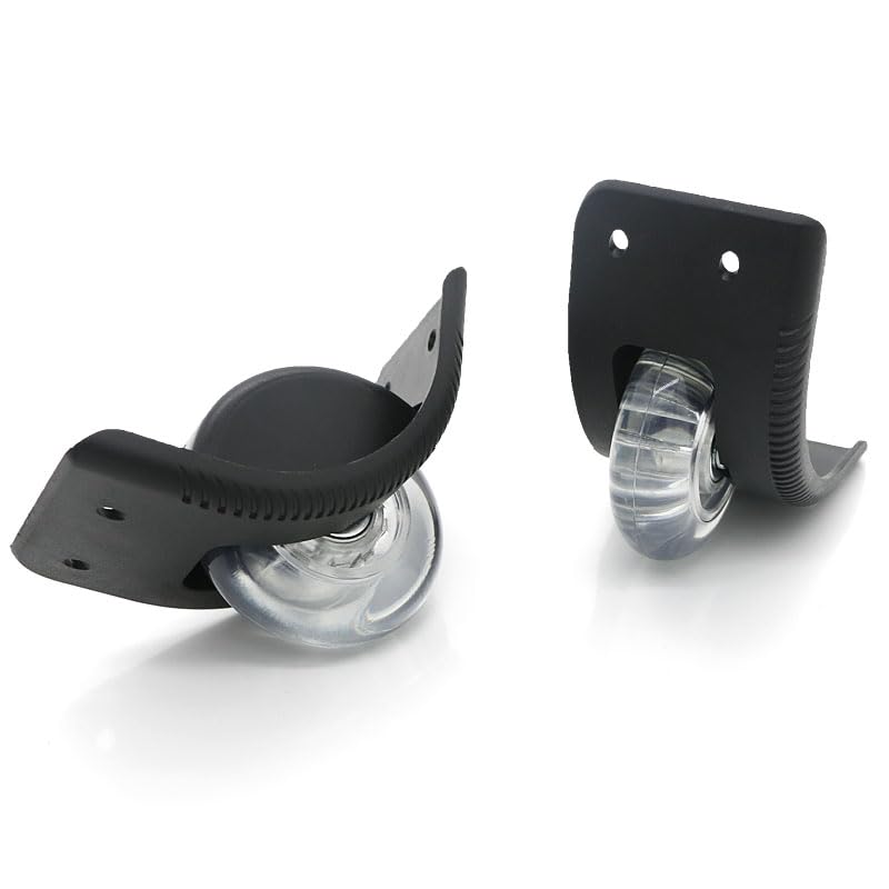 Ruedas para Maletas, Ruedas para Maletas de Viaje 1 pareja Reemplazo Rueda de equipaje for maleta Ruedas direccionales Reparación Travel Trolley Maleta de equipaje Piezas y ACC.(White)