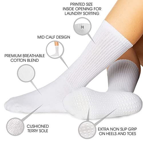 Image of LA ACTIVE Non Slip Yoga Grip Socks - Barre Ballet Pilates Athletic Socks for Men and Women