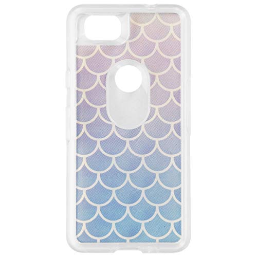 OtterBox Symmetry Series Hybrid Case for Google Pixel 2 - Clear/Blue Scales