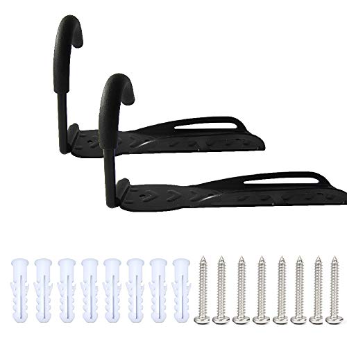 RASENFREUND® 4 Stück Fahrradhalter Wandhalterung schwarz Fahrradhalterung für 4 Fahrräder Wandhalterungen Wand Halterungen Halterung Fahrradständer inkl. Montagematerial (4er)