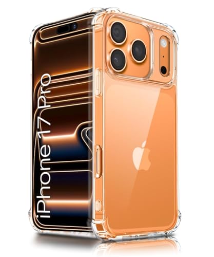 Image of WOW IMAGINE Clear Back Cover Case for iPhone 17 Pro | Shockproof Soft TPU Case | Cushioned Edges for Ultimate Protection Back Cover Case - Transparent