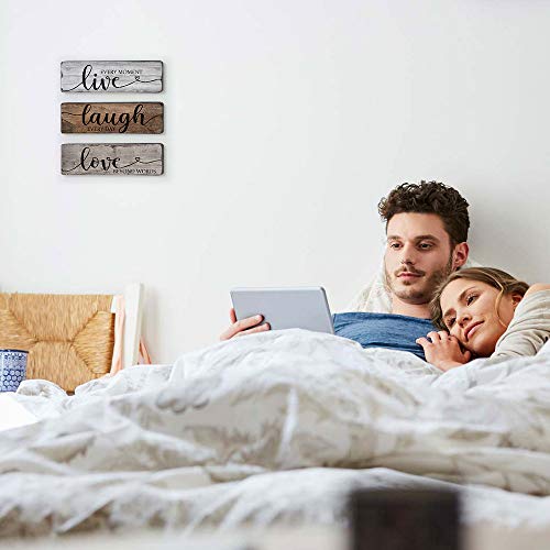 Rustic-Home-Decor-Signs-Live-Laugh-Love-Quotes-Inspired-Wood-Hanging-Sign-for-Living-Room-Bedroom-Bathroom-Front-Door-Hallway-Office-Wall-Decor-3-Pack Rustic Home Decor Signs Live Laugh Love Quotes Inspired Wood Hanging Sign for Living Room Bedroom Bathroom Front Door Hallway Office Wall Decor 3 Pack