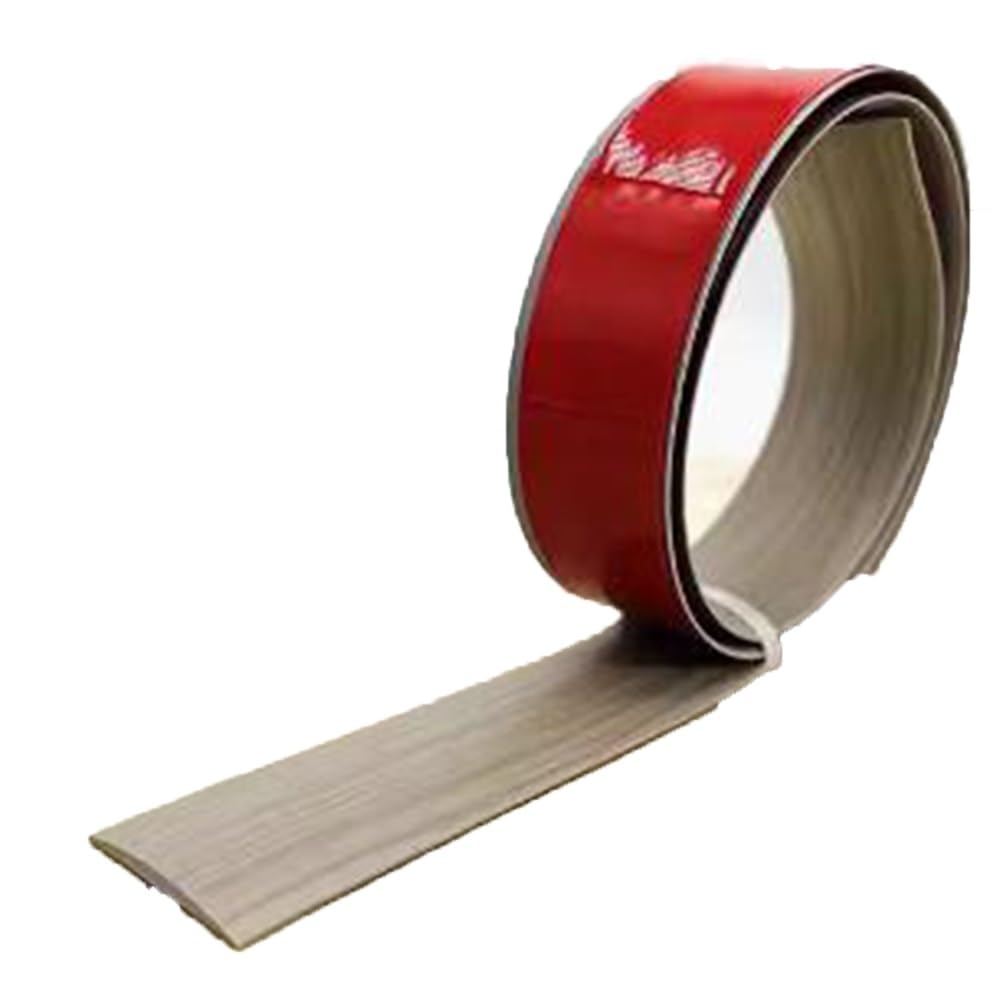 Threshold Strip Self Adhesive, Cuttable Floor Transition Strips, Carpet Flooring Transitions Edging Trim Strip, Gap Covering Joining Strips(Red,1mx4cm)