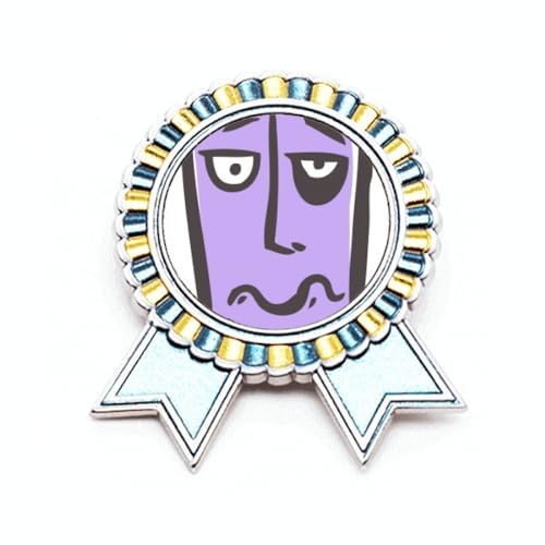 Broche visage chantant en métal pour chorale et costume