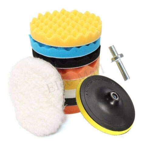 Image of DIY Crafts Pack Of 12 Pcs, 3inch Multi Color Kit, 1 inch /2 inch /3 inch /4 inch /5 /6 inch /7 inchinch Felt Pads Waxing Buffing Polishing Sponge Car Polisher Car Polishing Woolen Buffer, Wa(Pack Of 12 Pcs, 3inch Multi Color Kit)