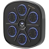 SPORTNOW Macchina da Boxe Musicale a Parete con 9 velocità, Nero