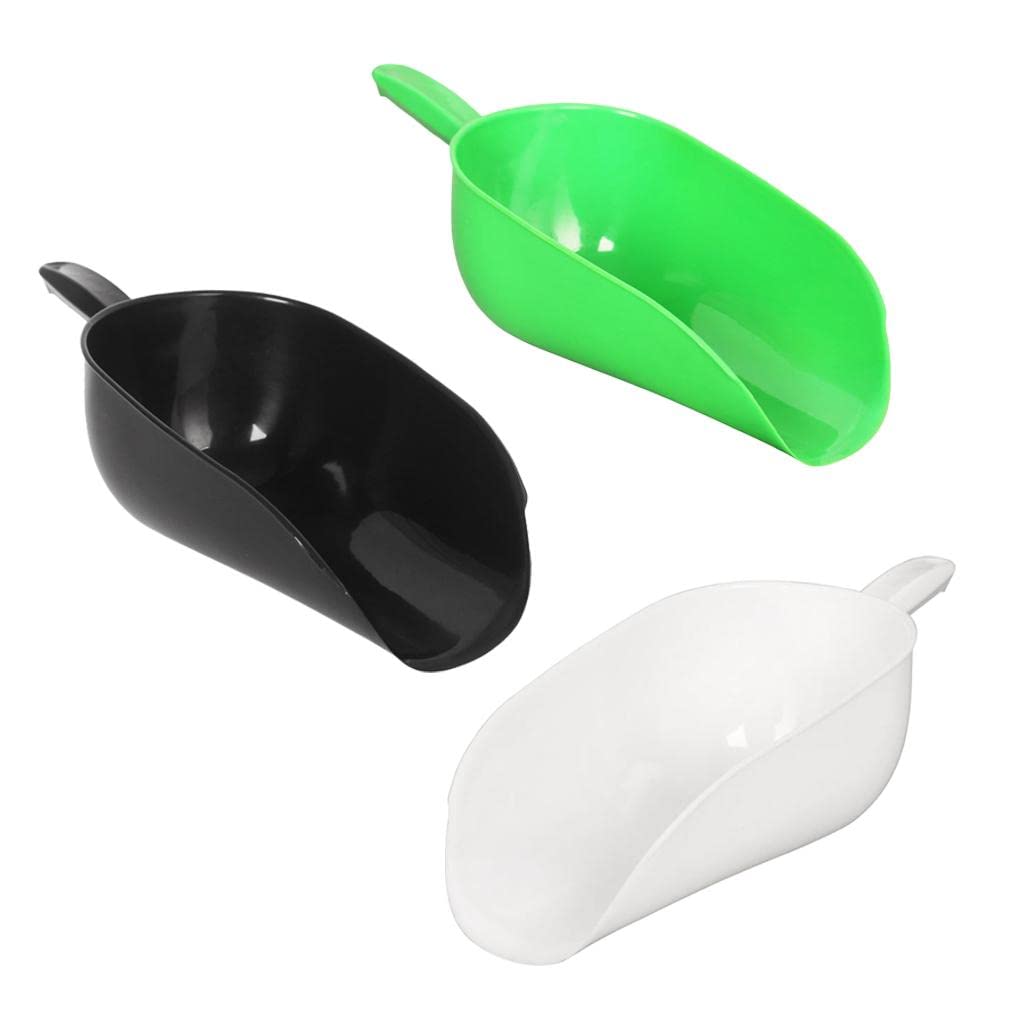 5 zestawów plastikowych karmy do karmy dla zwierząt domowych, zielona mąka, jak opisano