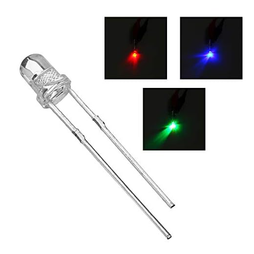 ILS - 100 Piezas F5 5 mm Parpadeo Lento RGB Arco Iris Multi luz en Color diodo emisor LED Ronda a Todo Color