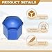 PATIKIL 19mm Wheel Lug Nut Cover Bolt Caps, 20 Pack Universal Car Tire Nut Cover with Tongs for Various Cars Trucks SUV ATV RVs, Blue