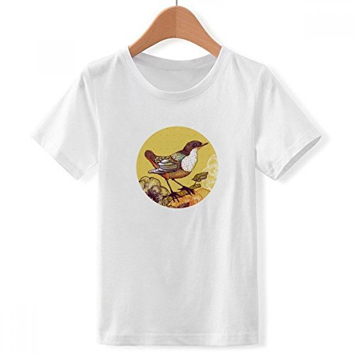 T-shirt oiseau style sketching pour garçon XL cherchant un look unique