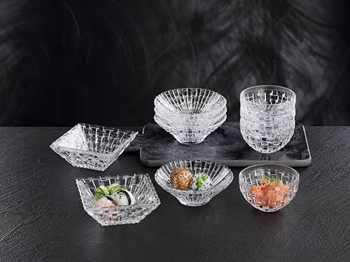 Nachtmann Bossa Nova Collection Square Dip Bowls, Set of 2, Clear Crystal Glass, Serving Dish for Sauce, Salsa, Ice Cream, and Dips, Giftable, 7.8 Inch, Clear, Dishwasher Safe by Nachtmann - Image 6