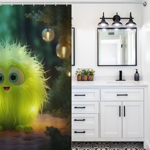 Rideau de douche lavable en machine polyester étanche 168x183 cm - 5