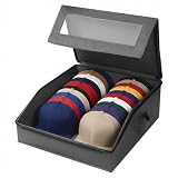 Stackable Hat Organizer for Baseball Caps, Hat Storage w Clear Window, Holds up to 24 Ball Cap Organizer, Foldable Hat Box Holder w Hollow Board Support & 2 Handles, Flip-Top Access for Closet Shelf