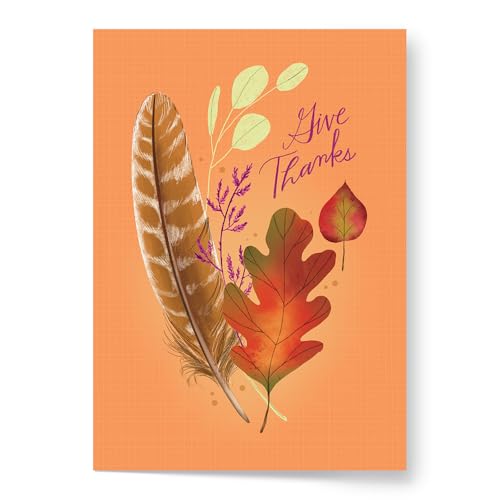 デザイナーポップ!感謝祭ポップアップグリーティングカード、3Dトルコ(オレンジ封筒付きカード1枚)-子供、家族、友人、同僚向けの感謝祭グリーティングカード