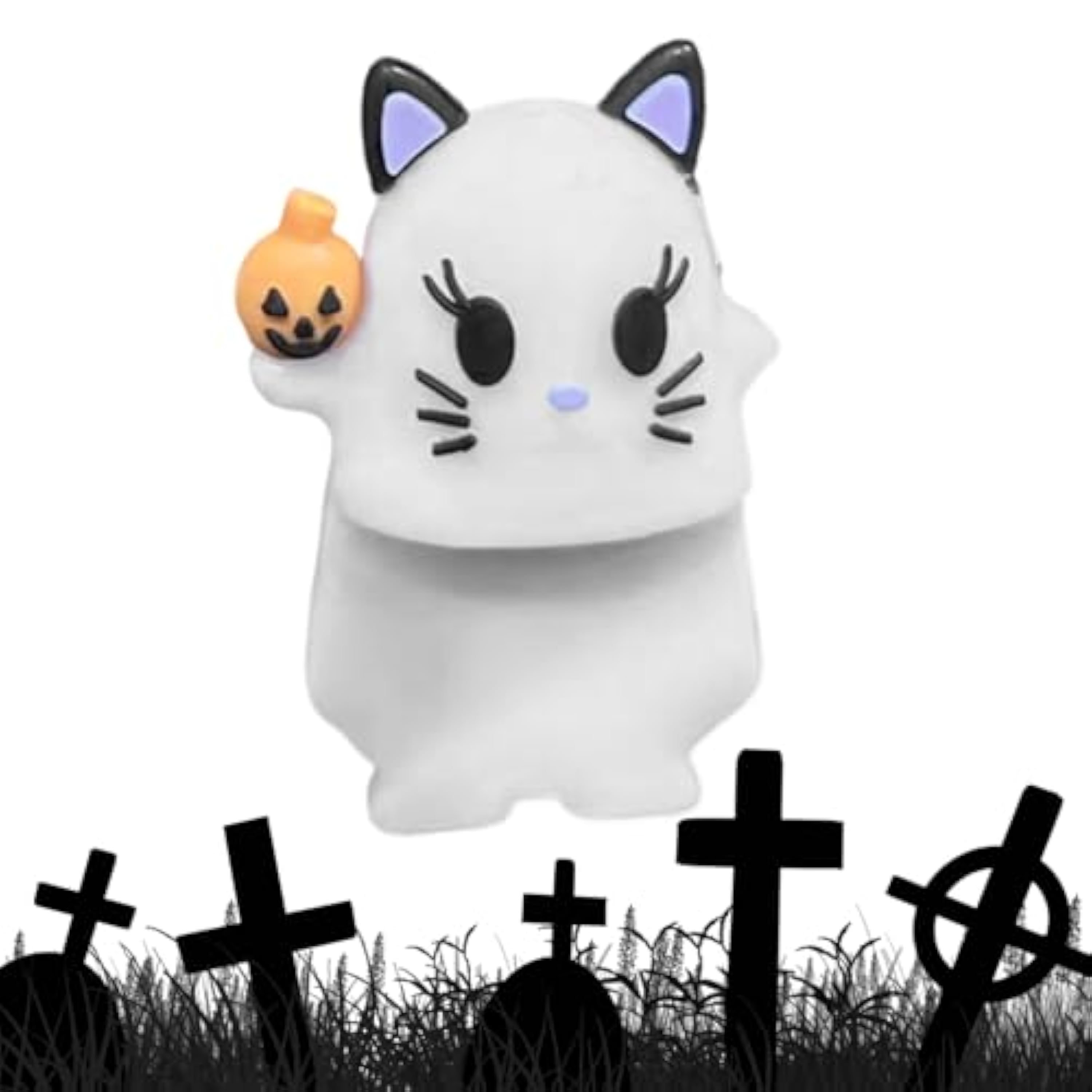 Genérico Figura De Fantasma,Adhesivos para Móviles Decoración Fantasmas - Figurilla Miniatura Novedosa Pegatina Adhesiva para Todos Los Modelos De Móviles | Todos Los Modelos De Teléfonos