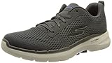 Ortholite Skechers Go Walk 6 Avalo, Zapatillas Hombre, Charcoal Textile/Synthetic, 44.5 EU