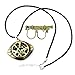 XOFOAO Doctor Strange Necklace Eye of Agamotto Costume Prop Stone Pendant with Sling Ring