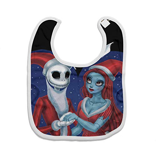 Jack Skellington Unisex Baby Bibs Drool Bibs for Drooling and Teething 100% Cotton for Boys&girles One Size